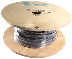 ALPHA WIRE 3077 BL001 Wire, Hook Up, UL1015, PVC, Blue, 16 AWG, 26 x 30AWG, 305 m