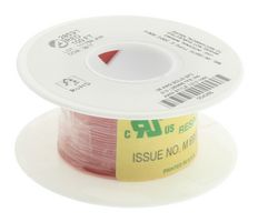 ALPHA WIRE 2853/1 RD005 Wire, Solid, Hook Up, PTFE, Red, 26 AWG, Solid, 100 ft