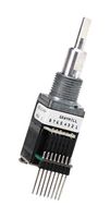 GRAYHILL 62C2222-02-P Rotary Encoder, Optical, Incremental, 16 PPR, 16 Detents, Vertical, With Push Switch