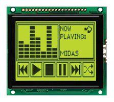 MIDAS DISPLAYS MC128064D6W-SPTLY-V2