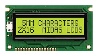 MIDAS DISPLAYS MC21605A6WD-SPTLY-V2