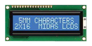 MIDAS DISPLAYS MC21605C6WK-BNMLW-V2