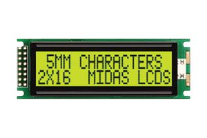 MIDAS DISPLAYS MC21605DA6W-SPTLY-V2