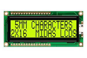 MIDAS DISPLAYS MC21605G6WD-SPTLY-V2