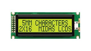 MIDAS DISPLAYS MC21605J6W-SPR-V2