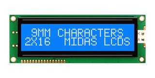 MIDAS DISPLAYS MC21609AB6W-BNMLW-V2