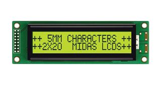 MIDAS DISPLAYS MC22005A6W-SPTLY-V2