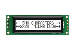 MIDAS DISPLAYS MC22005A6WK-FPTLW-V2