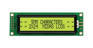 MIDAS DISPLAYS MC22405A6WK-SPTLY-V2