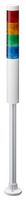 PATLITE (U.S.A.) LR4-402PJNW-RYGB Signal Tower, LED, 4 Tiers, Amber, Blue, Green, Red, Continuous, 40mm, 24V, IP65, NEMA 4X, NEMA 13