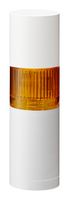 PATLITE (U.S.A.) LR5-101WJBW-Y Signal Tower, LED, 1 Tiers, Amber, Flashing, 50mm, 80dB, Multiple, 12V, IP65, NEMA 4X, NEMA 13