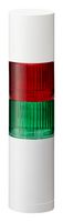 PATLITE (U.S.A.) LR5-201WJBW-RG Signal Tower, LED, 2 Tiers, Green, Red, Flashing, 50mm, 80dB, Multiple, 12V, IP65, NEMA 4X, NEMA 13