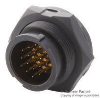 AMPHENOL LTW CU-18PMMP-LC7001 Circular Connector, Standard Circular Connector, Middle (C) Series, Panel Mount Plug, 18 Contacts