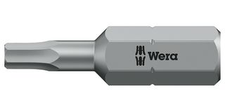 WERA 05056315001 Screwdriver Bit, Hex, 3mm, 0.98" Length, Hex-Plus Series