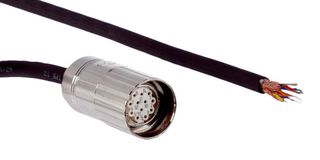 SICK DOL-2312-G30MMA2 Sensor Cable, Black, M23 Receptacle, Free End, 12 Positions, 30 m, 98.4 ft