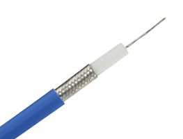 MULTICOMP PRO MP014011 Coaxial Cable, RG402, Silver Plated Copper, 4.3 mm, 50 ohm, Blue