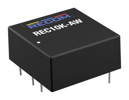 RECOM POWER REC10K-2409SAW/H2 Isolated Through Hole DC/DC Converter, ITE, Industrial & Household, DIP, 4:1, 10 W, 1 Output