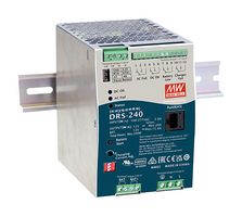 MEAN WELL DRS-240-24 AC/DC DIN Rail Power Supply (PSU), ITE & Industrial, 1 Output, 240 W, 24 V, 10 A