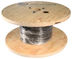 ALPHA WIRE 788133 BK005 Wire, Multi Rated Hook Up, PVC, Black, 8 AWG, 133 x 29AWG, 100 ft