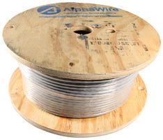 ALPHA WIRE 1295C SL002 Multiconductor Cable, Control, Shielded, 5 Conductor, 22 AWG, 0.35 mm², 500 ft, 152.4 m