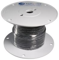 ALPHA WIRE 391265 BK005 Wire, Hook Up, Rubber, Black, 12 AWG, 65 x 30AWG, 30.5 m