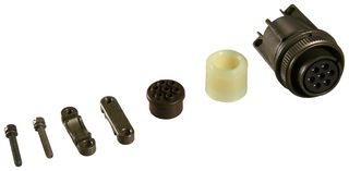AMPHENOL INDUSTRIAL MS3106E16S-1S Circular Connector, MIL-DTL-5015 Series, MS3106 Series, Straight Plug, 7 Contacts, Solder Socket