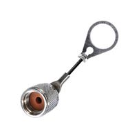 TROMPETER - CINCH CONNECTIVITY RFI45-13-D3 Dust Cap / Cover, RFI Dust Cap with Lanyard, TNC Jack Connectors, Brass Body