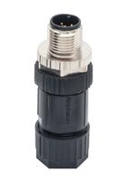 AMPHENOL LTW MSAS-08BMMB-SL7001 Sensor Connector, M Series, M12, Male, 8 Positions, Screw Pin, Straight Cable Mount