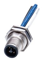 AMPHENOL LTW M12T-04PMMS-SF8B15 Sensor Cable, M12 Plug, Free End, 4 Positions, 150 mm, 5.9 ", M Series