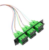 L-COM FSP12-SCASM-BL-3 Fiber Optic Cable, Singlemode, 9µm / 125µm, 12Fibre, SC Duplex-Free / Stripped End, 3m