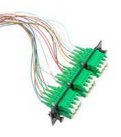 L-COM FSP24-LCASM-BL-3 Fiber Optic Cable, Singlemode, 9µm / 125µm, 24Fibre, 4x LC-Free / Stripped End, 3m