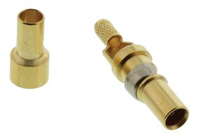 HARTING 09140006211 Heavy Duty Connector Contact, Coax, Han-Modular Series, Pin, Crimp / Solder, 1.5 A, Copper Alloy