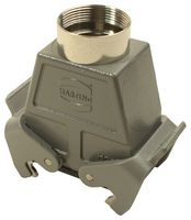HARTING 09300100733 Heavy Duty Connector, Coupler, PG29 Top Entry, High Profile, Hood, Top Entry, Aluminum Body