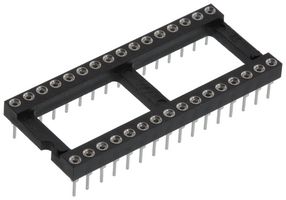 MILL-MAX 110-44-632-41-001000 IC & Component Socket, 32 Contacts, DIP Socket, 2.54 mm, 110 Series, 15.24 mm, Beryllium Copper