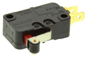 Microrupteur Omron D2VW-5L2A-1MS - SPDT 5A 250V - Pour Panneau, Levier à Rouleau Court