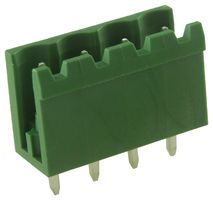 MULTICOMP PRO ME020-50004 Terminal Block, Header, 5 mm, 4 Positions, 16 A, 300 V, Through Hole Right Angle