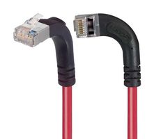 L-COM TRD695SRA13RD-1 Ethernet Cable, Cat6, 90° RJ45 Plug to 90° RJ45 Plug, FTP (Foiled Twisted Pair), Red, 304.8 mm