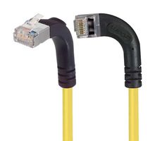 L-COM TRD695SRA13Y-5 Ethernet Cable, Cat6, 90° RJ45 Plug to 90° RJ45 Plug, FTP (Foiled Twisted Pair), Yellow, 1.5 m