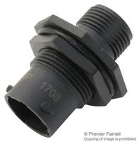 AMPHENOL LTW M12A-04PFFS-SH8001 Sensor Connector, M Series, M12, Female, 4 Positions, Solder Socket, Straight Panel Mount