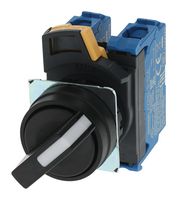 OMRON INDUSTRIAL AUTOMATION A22NS-2BM-NBA-G101-NN Rotary Switch, 2 Position, 2 Pole, 10 A, 120 V, A22NS Series