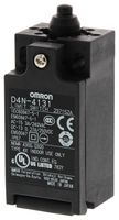 OMRON INDUSTRIAL AUTOMATION D4N-2131 Limit Switch, Pin Plunger, DPST-NO, DPST-NC, 3 A, 240 V, 6.5 N, D4N Series