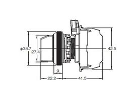 OMRON INDUSTRIAL AUTOMATION D4N-4A2GR-NPT Limit Switch, Adjustable Roller Lever, DPST-NO/NC, 3 A, 240 V, 5.6 N, D4N-R Series