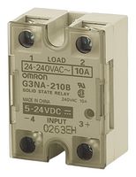 OMRON INDUSTRIAL AUTOMATION G3NA-275B-UTU-2 AC100-240 Solid State Relay, SPST-NO, 75 A, 240 VAC, Panel Mount, Screw, Zero Crossing