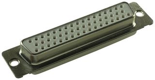 AMPHENOL COMMUNICATIONS SOLUTIONS DD50S064TLF D Sub Connector, DB50, Standard, Receptacle, FCI D Series, 50 Contacts, DD, Solder Cup
