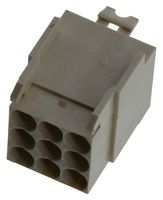 AMPHENOL COMMUNICATIONS SOLUTIONS 88975-101LF Connector, Housing, Metral 88973 Series, 9 Contacts, 3.5 mm, Receptacle, Press Fit, 3 Rows