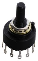 ELECTROSWITCH C5P0304N-A Rotary Switch, 4 Position, 3 Pole, 30 °, 1 A, 125 V, C5 Series