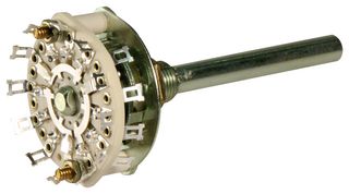 ELECTROSWITCH D4C0503N Rotary Switch, 3 Position, 5 Pole, 30 °, 500 mA, 115 V, D4 Series