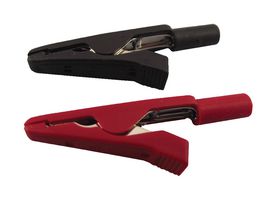 HIRSCHMANN TEST AND MEASUREMENT MA 1 Alligator Clip, 4 mm, 8 A, Black, Red