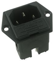 BULGIN LIMITED PF0030/63 Un-Filtered IEC Power Entry Module, IEC C14, General Purpose, 10 A, 250 VAC, 1-Pole Fuse Holder