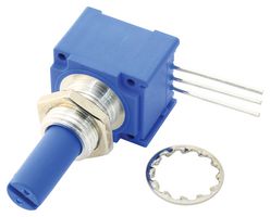 BOURNS 96A1A-B28-B20L Rotary Potentiometer, Conductive Plastic Element, 100 kohm, 1 Turns, Linear, 1 W, ± 20%, 96 Series